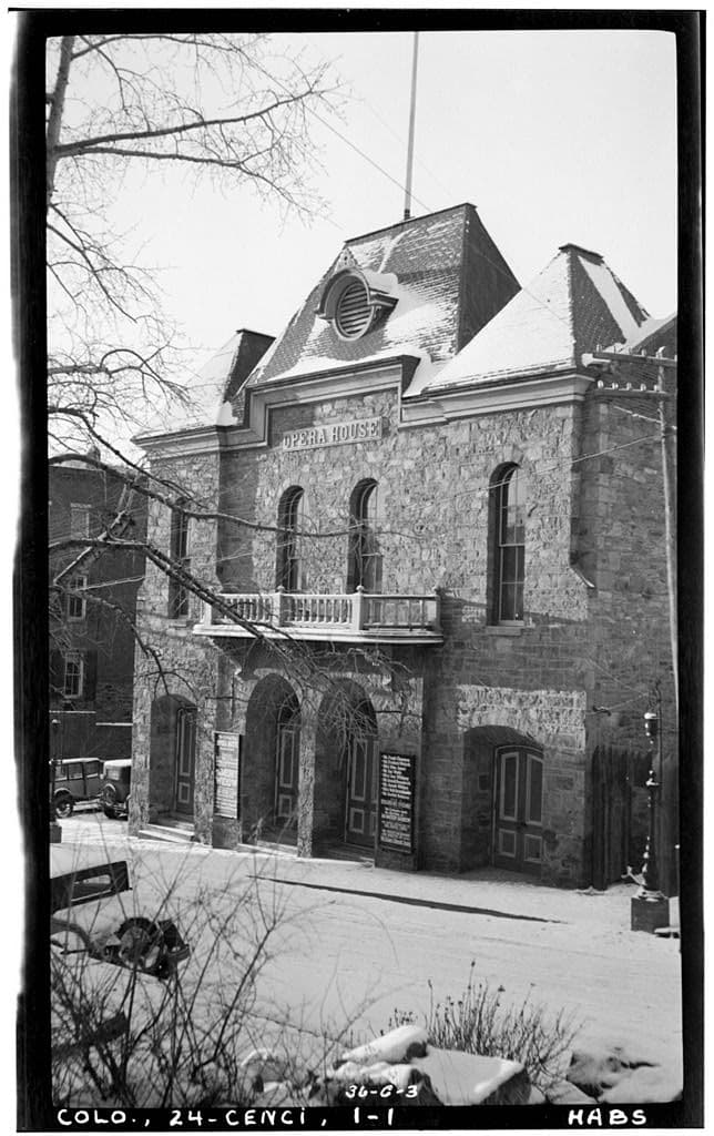 The Opera House at Central City, photographed for the survey on 24 January 1934.