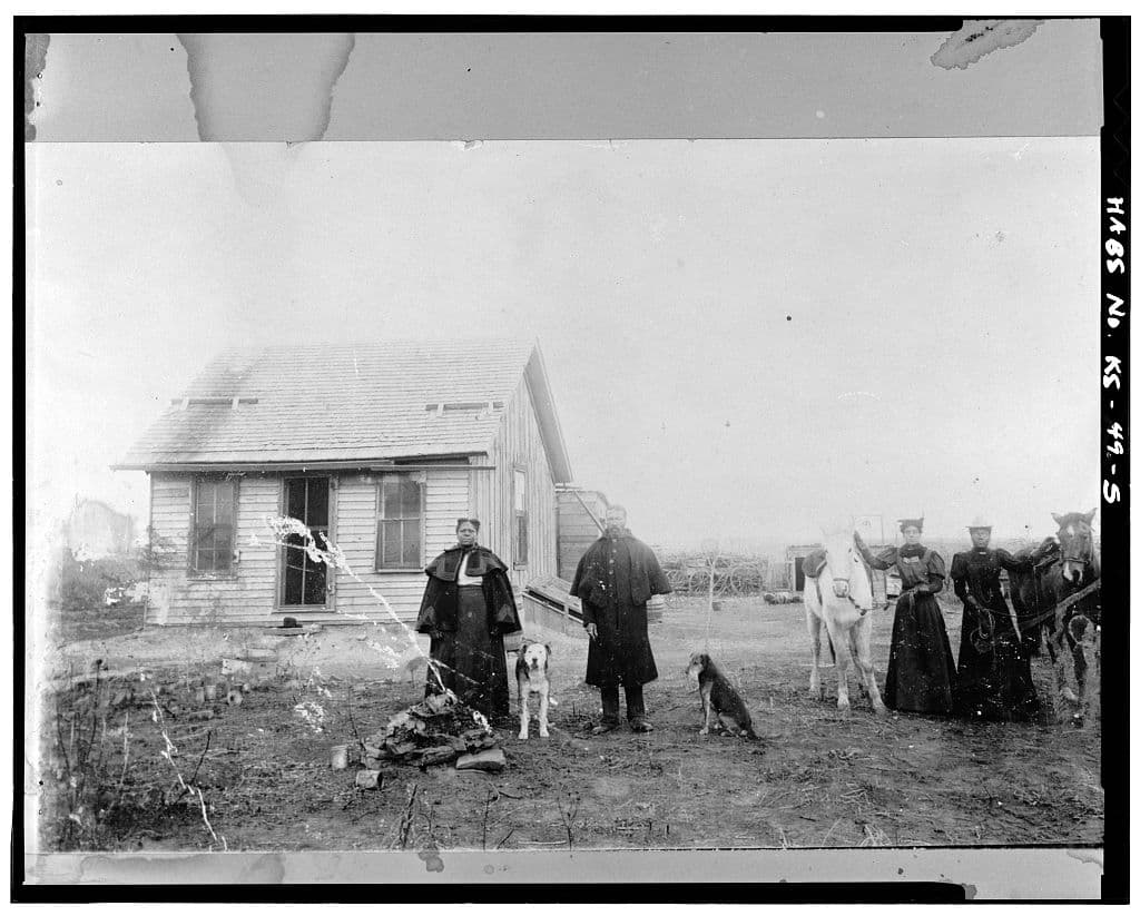 Another early homestead near Nicodemus, also undated in the survey record.