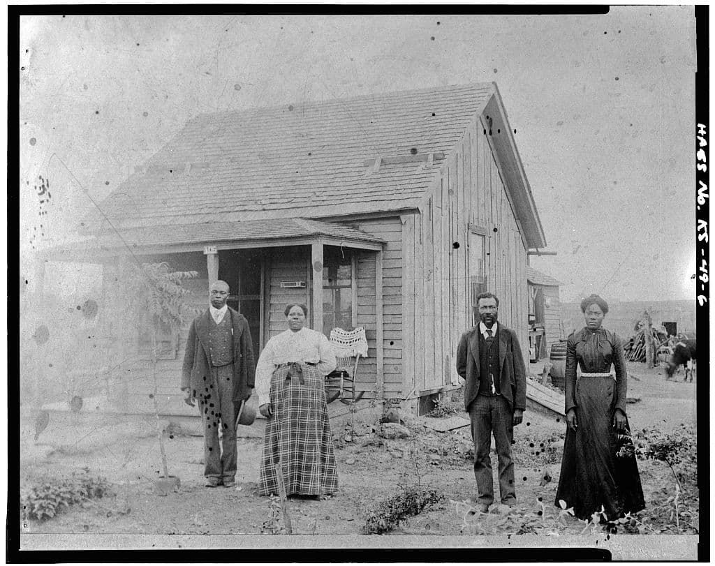 An early homestead in the Nicodemus area. The survey recorded no photographer and no date.