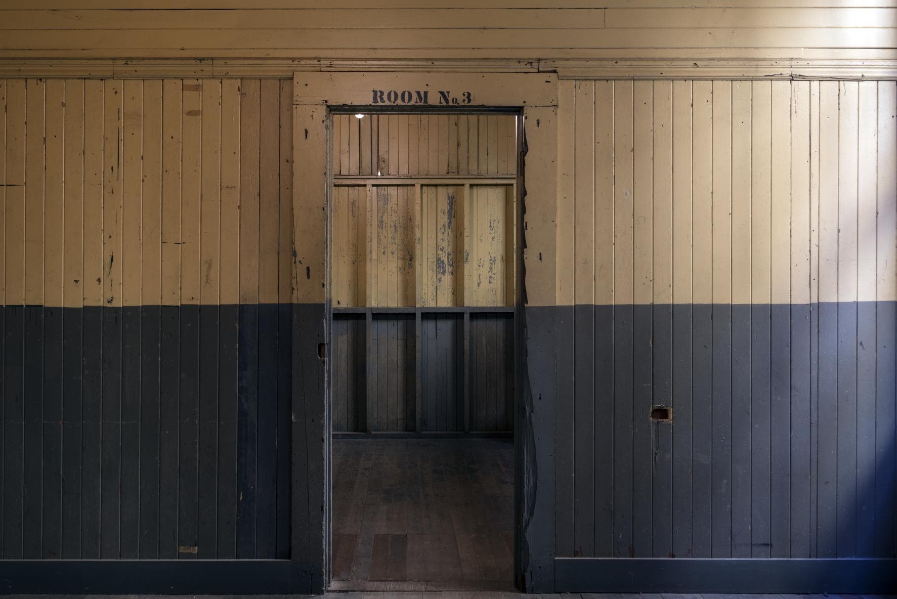 The interior doorway of Room No. 3.