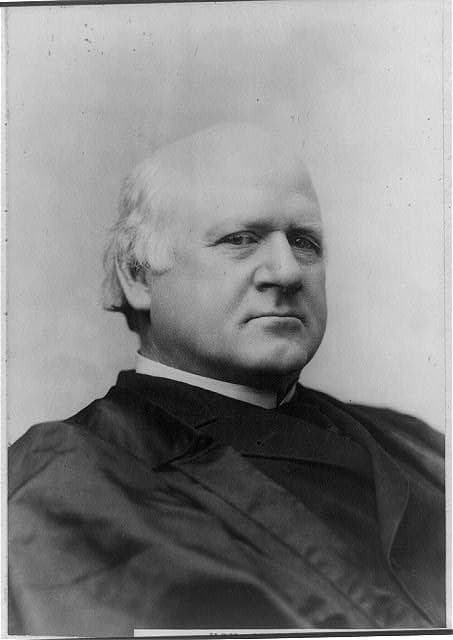 Justice John Marshall Harlan about 1890. Four years later he dissented alone.