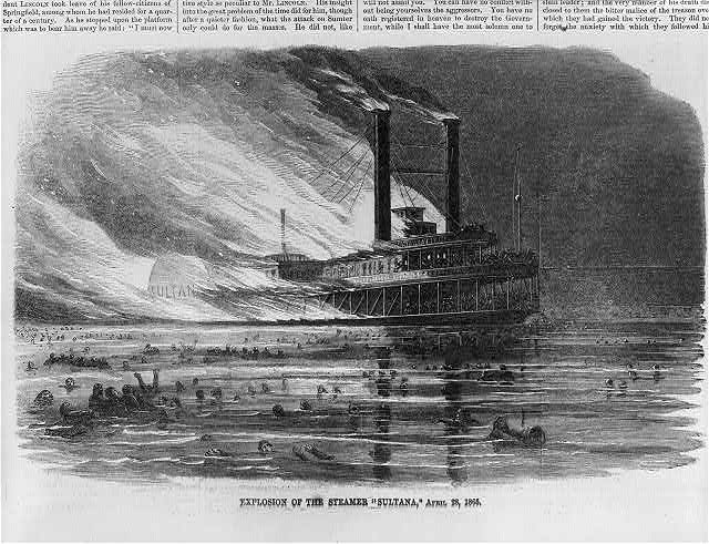 The engraving Harper's Weekly published on 20 May 1865, three weeks after the burning.