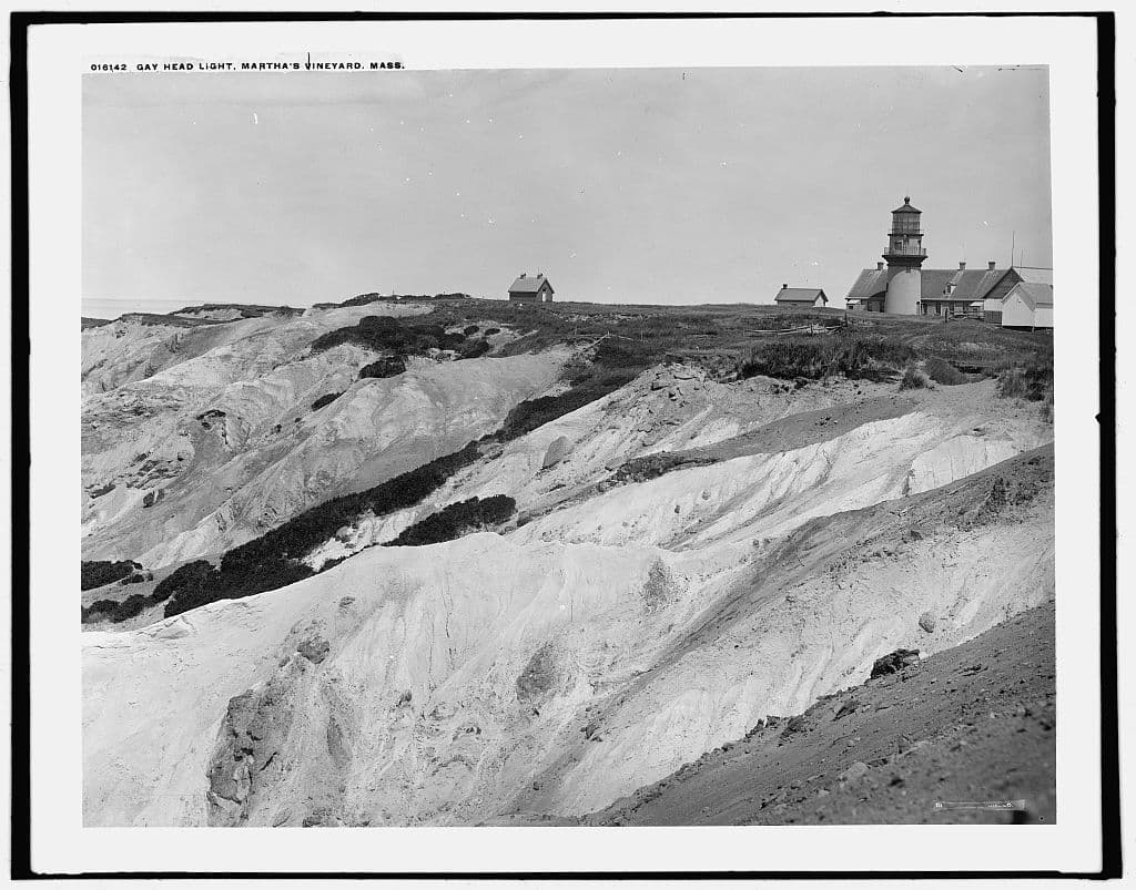The lighthouse at the western end of the island, the next town along from Chilmark.
