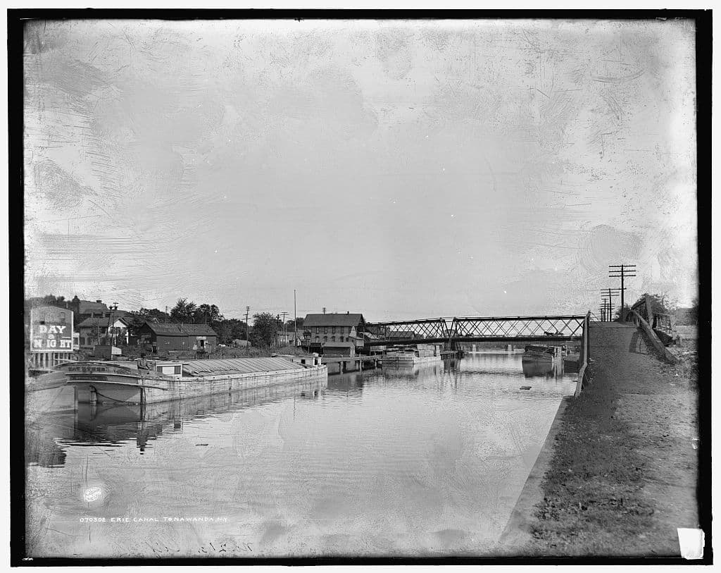 The canal at Tonawanda, New York.