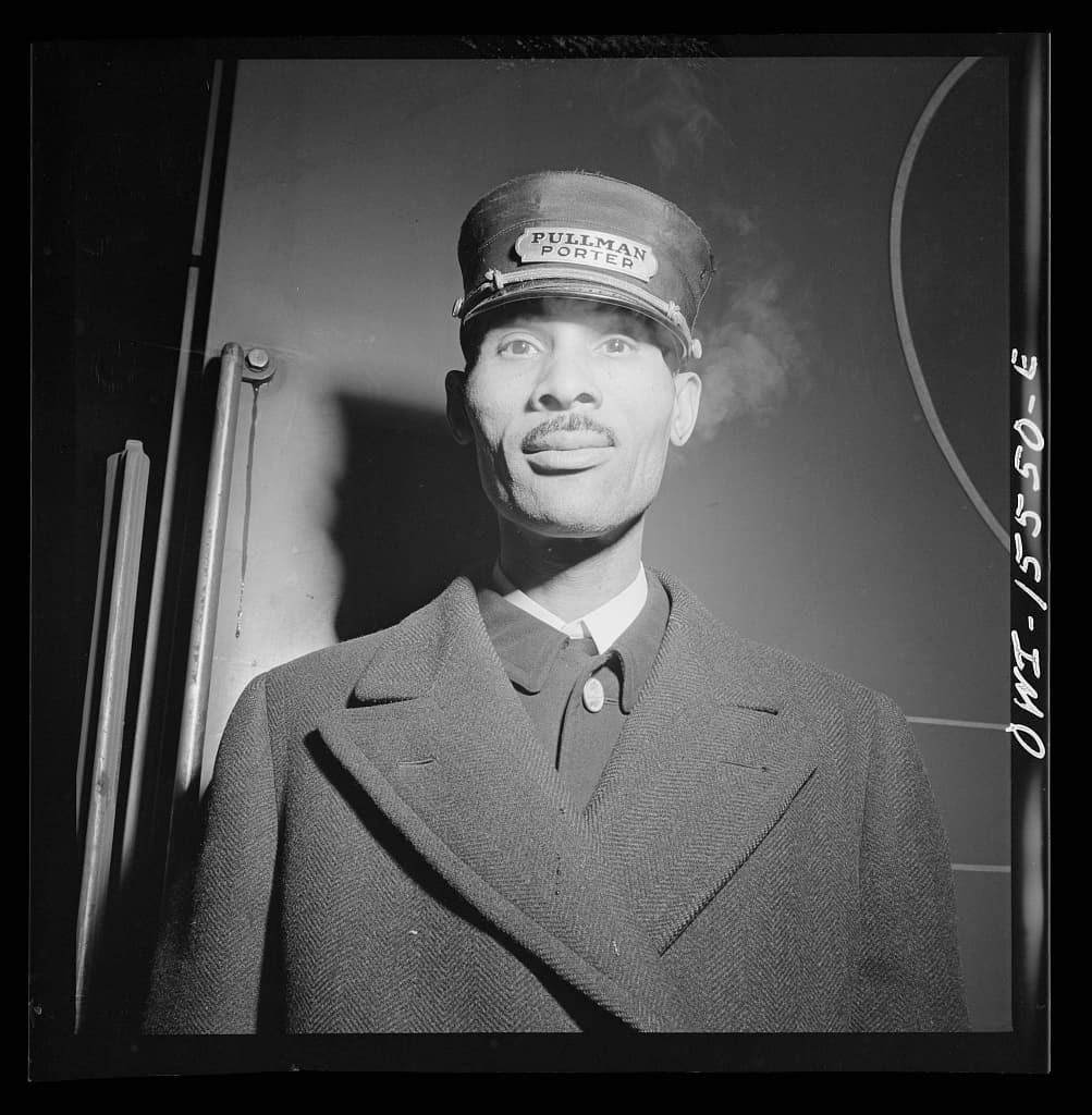 A Pullman porter at Union Station, Chicago, January 1943. The record does not give his name.