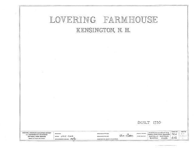 A photograph of The Lovering Farmhouse