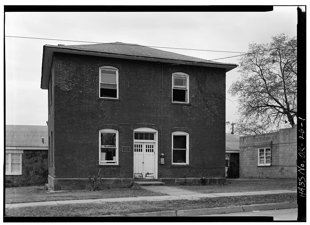 The Cherokee Supreme Court Building at Tahlequah, 1844, the only official Cherokee building to survive the war.