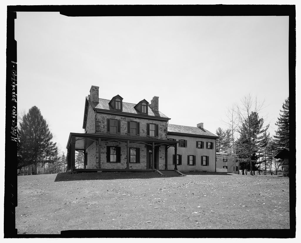 Friendship Hill, the house of Albert Gallatin, who talked the farmers out of it and later ran the Treasury.