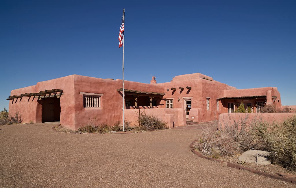 The Painted Desert Inn in 2018, in the adobe form it was given in the 1930s.