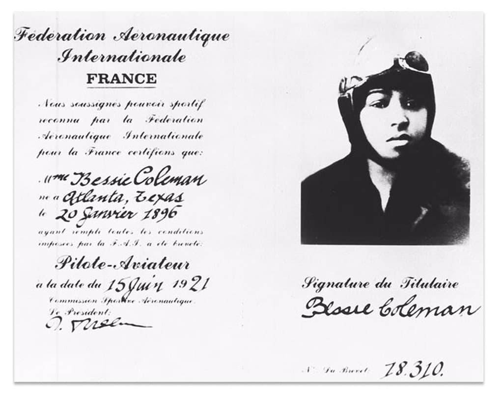 The licence itself. Number 18,310, dated 15 June 1921, with her signature at the lower right.
