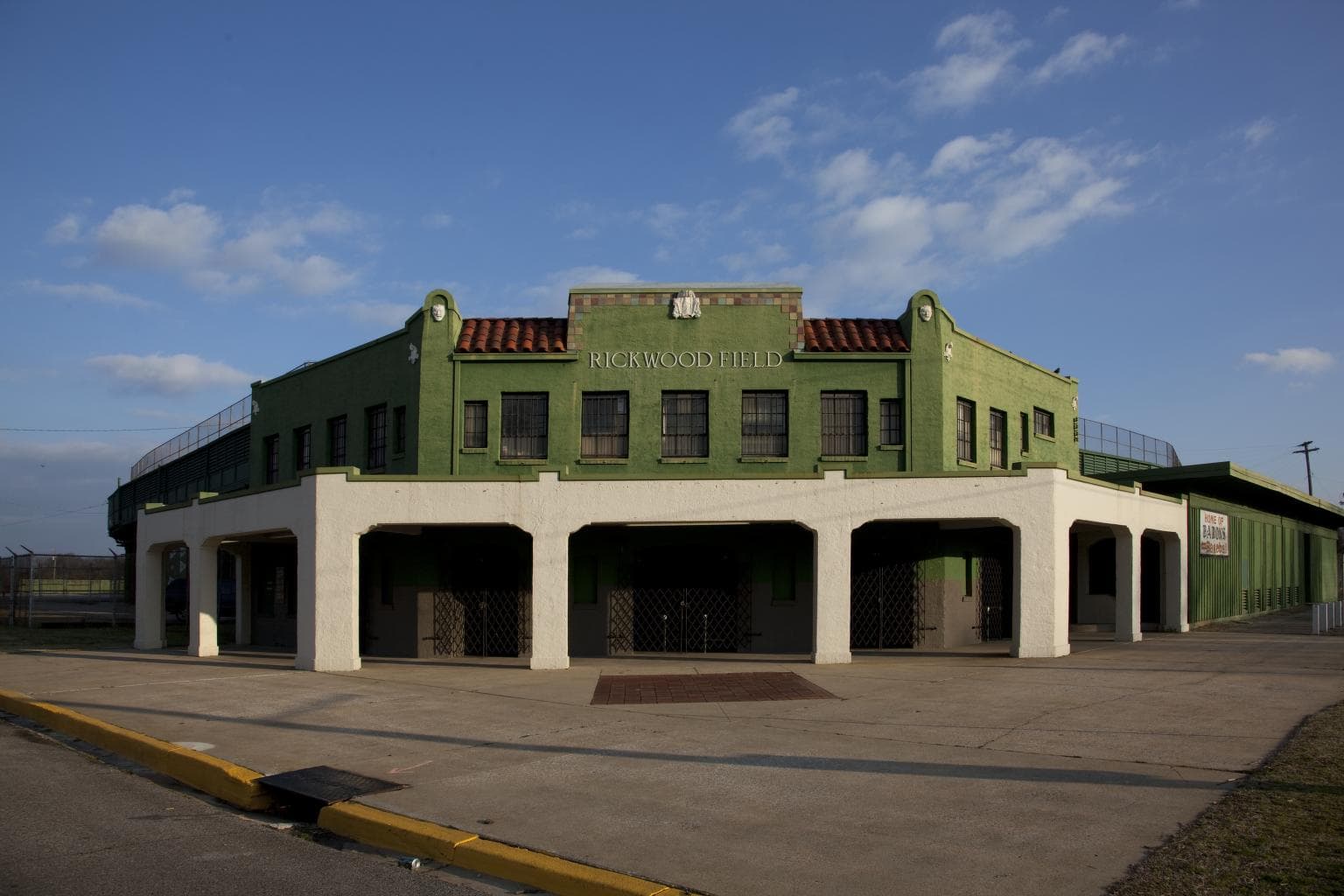 Rickwood Field, opened in 1910 and still standing, photographed in March 2010.