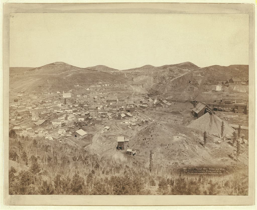 Lead and the mines above it, 1889, months before South Dakota became a state.